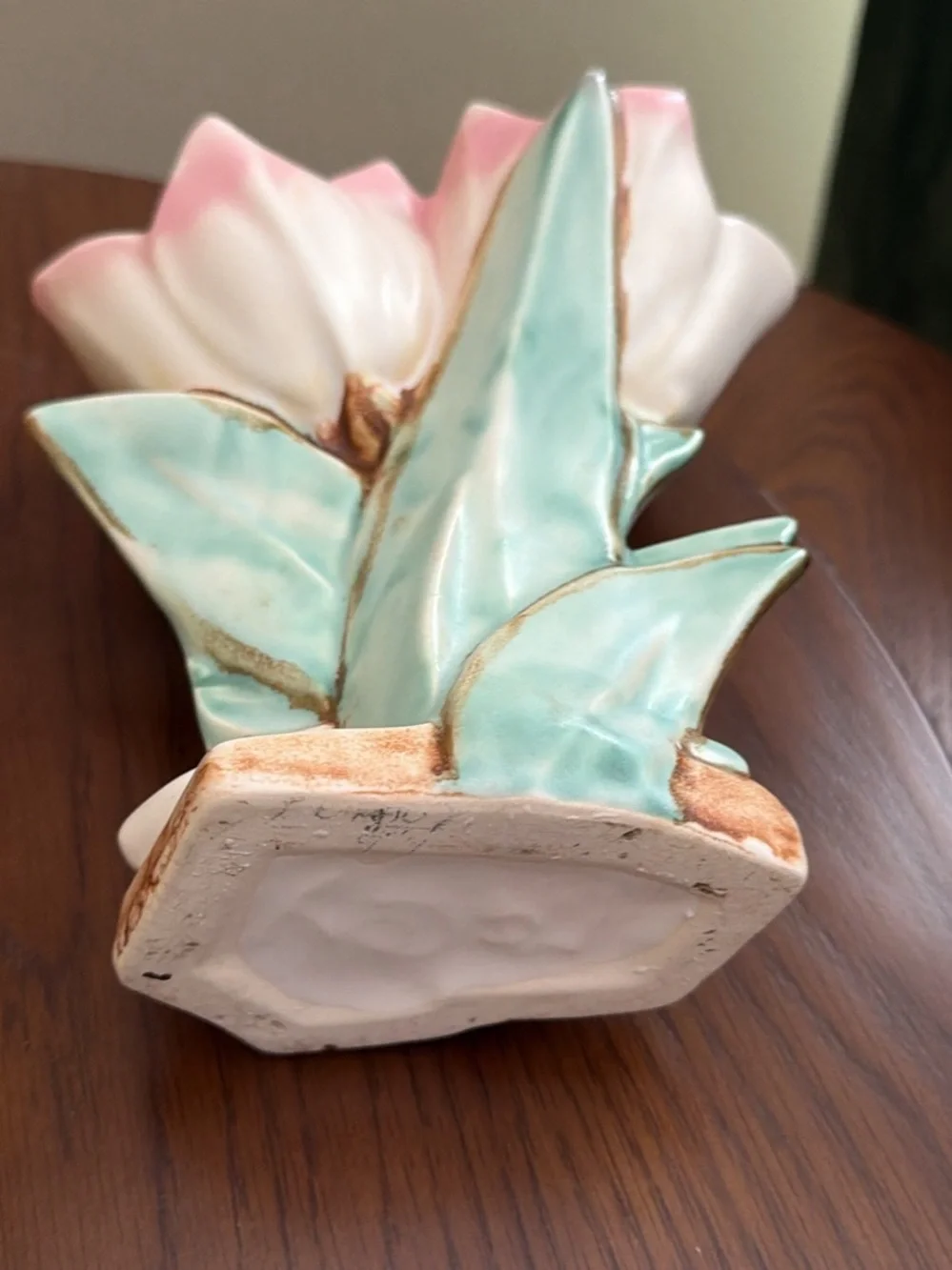 McCoy vintage 40s Tulip flower pottery vase